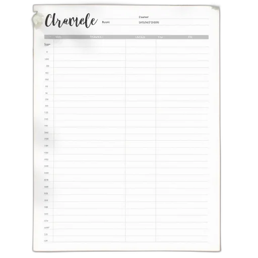 free, printable, schedule, planners transparent PNG cut-out