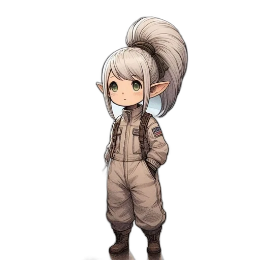 staff, hair, dragon, creature transparent PNG cut-out