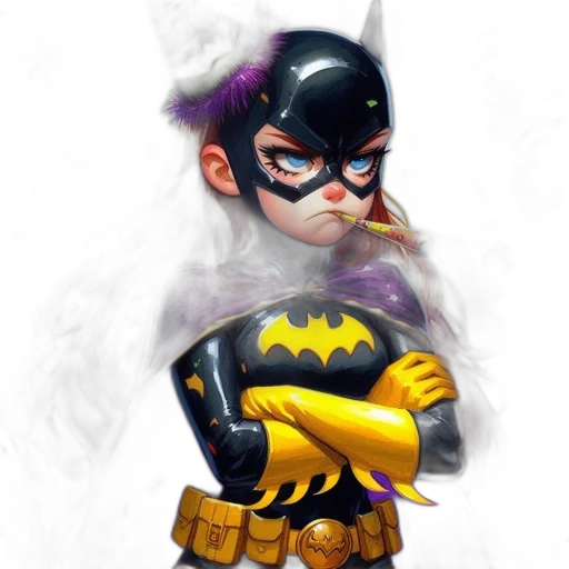 mask, comic book art, concept art, photorealistic transparent PNG cut-out