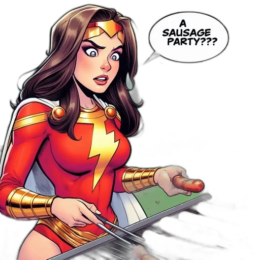 comic book art, concept art, cartoon, female transparent PNG cut-out