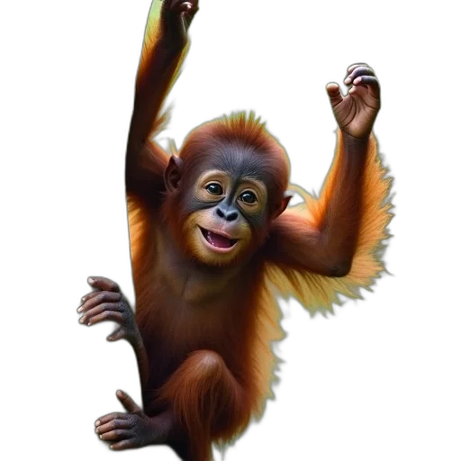animal, staff, creature, photorealistic transparent PNG cut-out