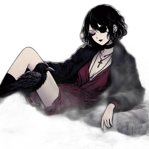 dress, jacket, creature, mask transparent PNG cut-out