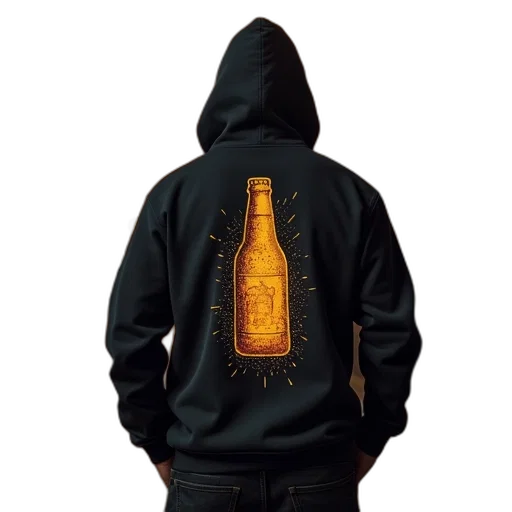 jacket, bottle, pixel art, cyberpunk transparent PNG cut-out