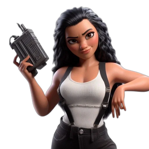 weapon, concept art, 3d render, cartoon transparent PNG cut-out