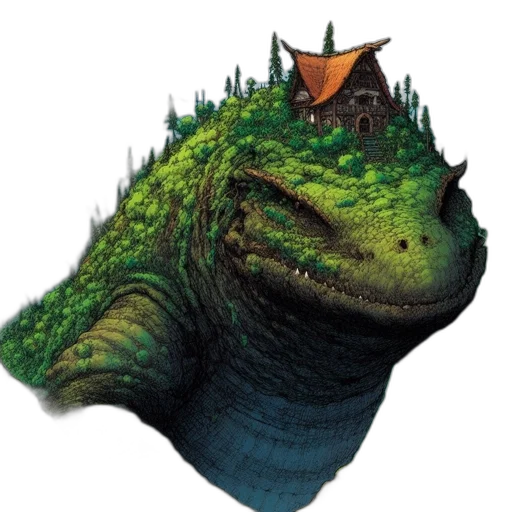 dragon, creature, hat, animal transparent PNG cut-out