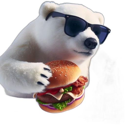animal, food, creature, 3d render transparent PNG cut-out