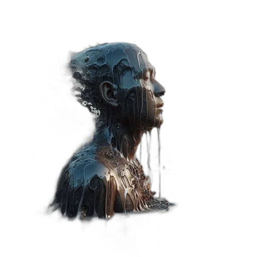 face, robot, creature, dress transparent PNG cut-out