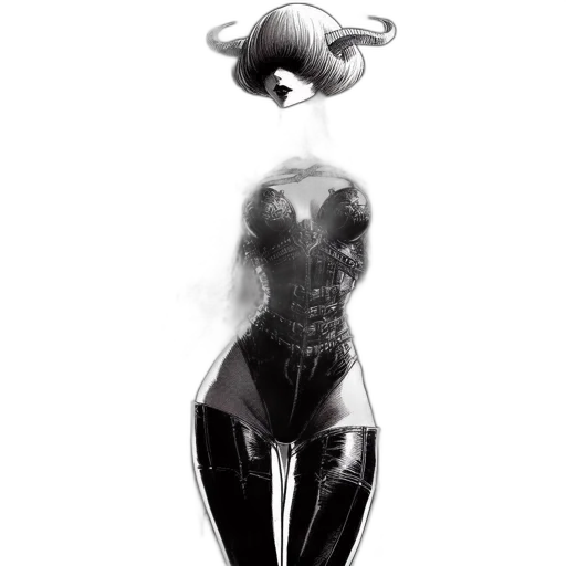mask, creature, dress, robot transparent PNG cut-out