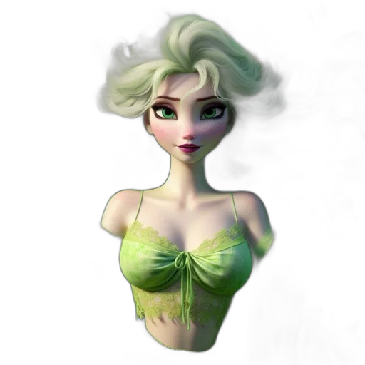 dress, jewelry, 3d render, concept art transparent PNG cut-out