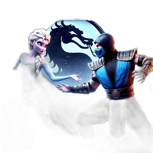 dragon, staff, mask, sword transparent PNG cut-out
