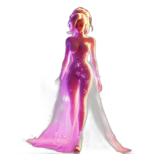 dress, concept art, 3d render, fantasy art transparent PNG cut-out