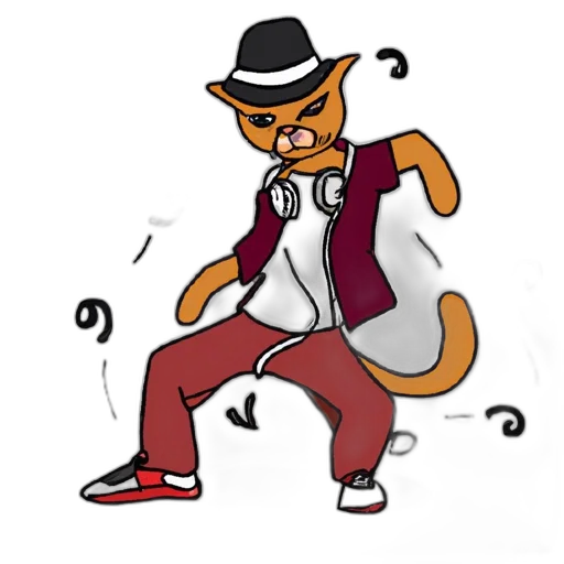 jacket, hat, staff, cartoon transparent PNG cut-out