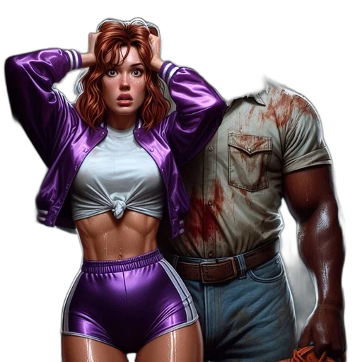 jacket, comic book art, concept art, cyberpunk transparent PNG cut-out