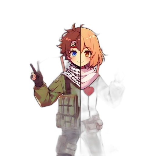 weapon, jacket, staff, pixel art transparent PNG cut-out