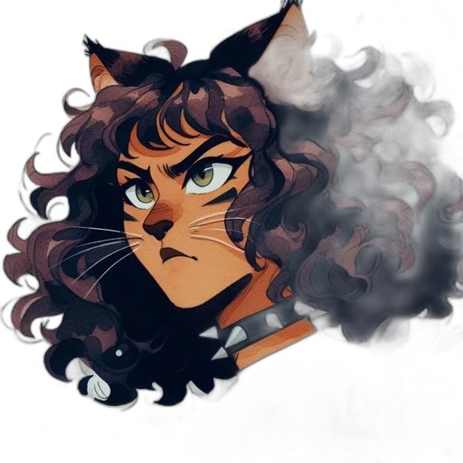 mask, staff, anime, watercolor transparent PNG cut-out