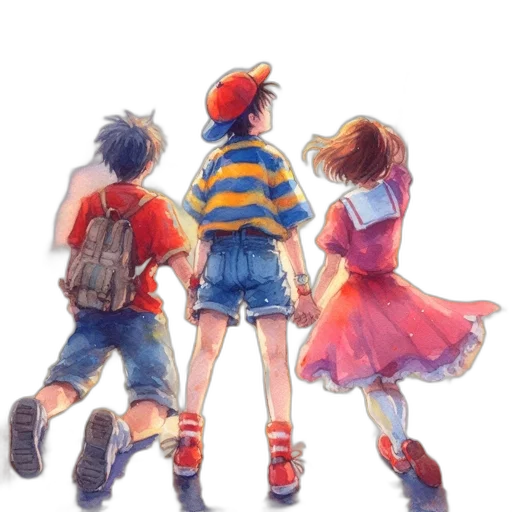 dress, watercolor, concept art, pixel art transparent PNG cut-out