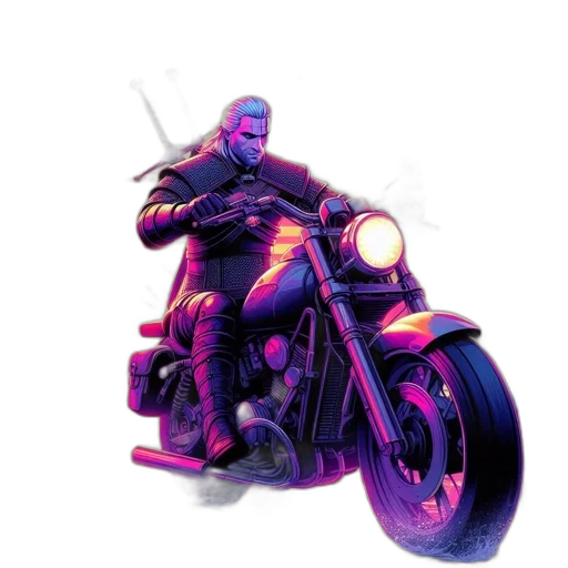 jacket, weapon, concept art, cyberpunk transparent PNG cut-out