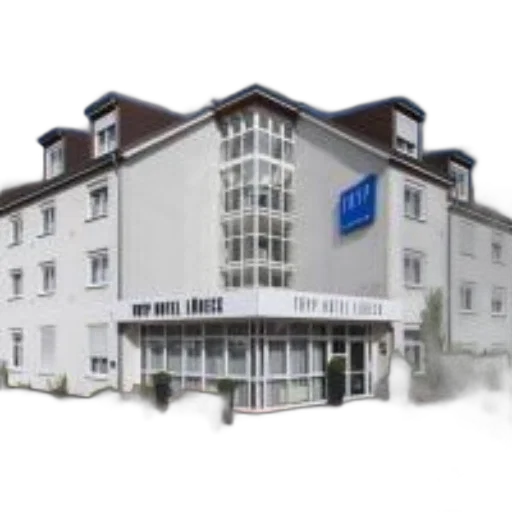 building, photorealistic, 3d render, modern transparent PNG cut-out
