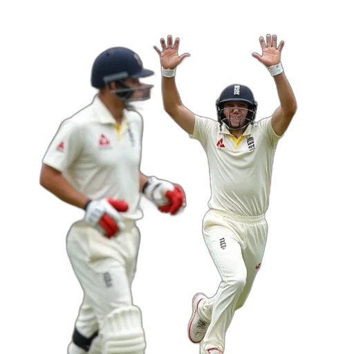 cricketer, celebrates, taking, wicket transparent PNG cut-out