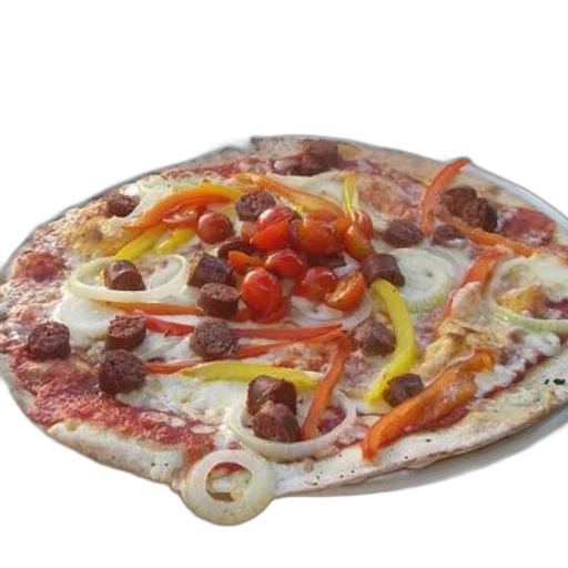 food, 3d render, photorealistic, pizza transparent PNG cut-out