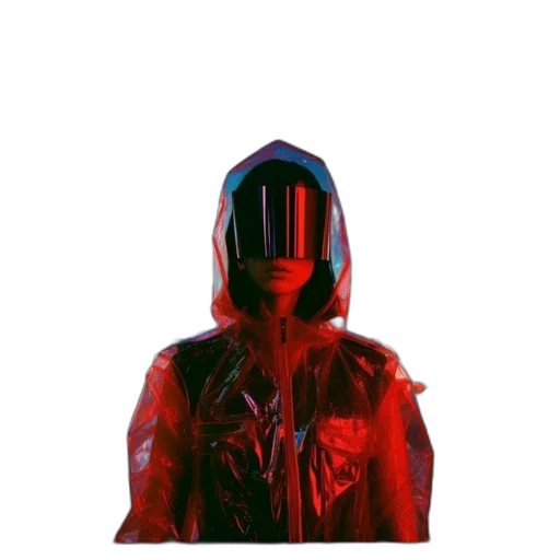 jacket, mask, robot, face transparent PNG cut-out