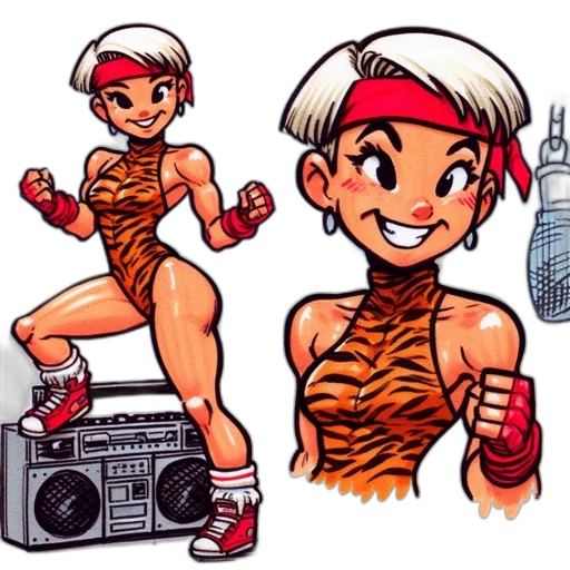 comic book art, cartoon, concept art, pixel art transparent PNG cut-out