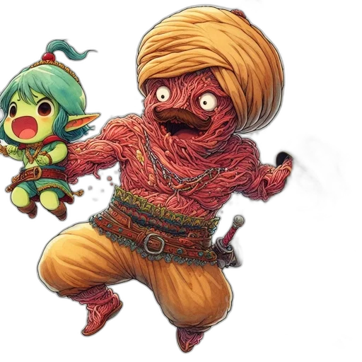 creature, mask, weapon, concept art transparent PNG cut-out