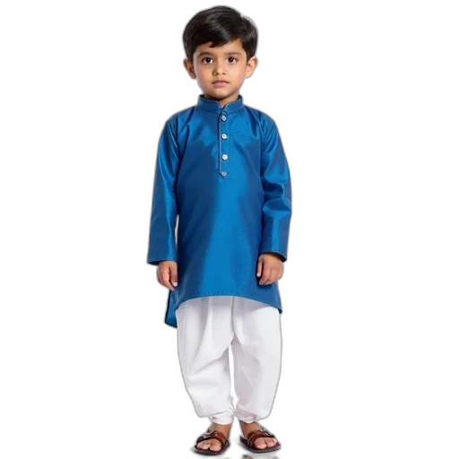 young, child, dressed, blue transparent PNG cut-out