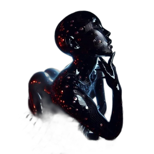 robot, creature, mask, dress transparent PNG cut-out