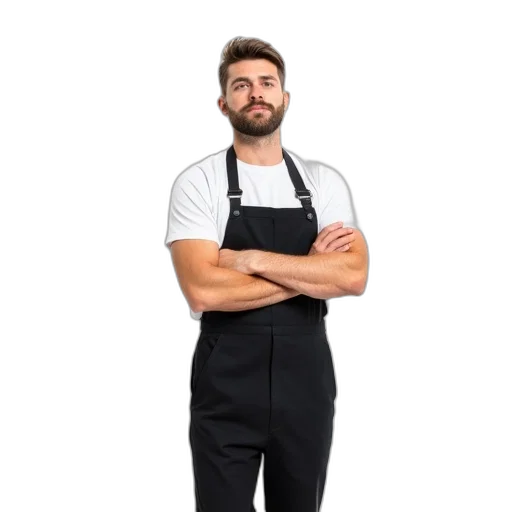 staff, food, face, jacket transparent PNG cut-out