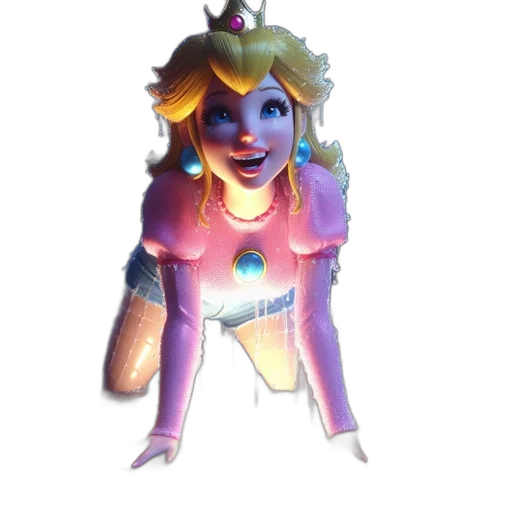 crown, dress, staff, face transparent PNG cut-out