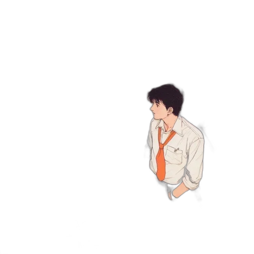 jacket, umbrella, face, staff transparent PNG cut-out