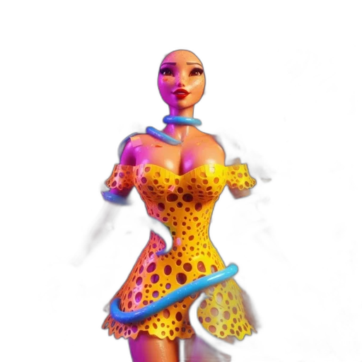 dress, robot, staff, jewelry transparent PNG cut-out