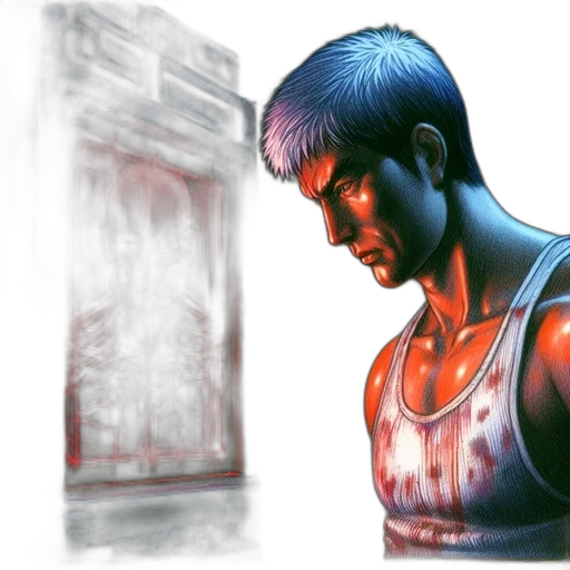concept art, comic book art, photorealistic, pixel art transparent PNG cut-out
