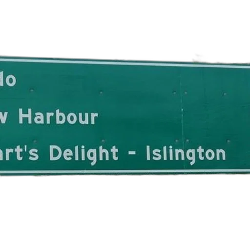 green, highway, sign, white transparent PNG cut-out