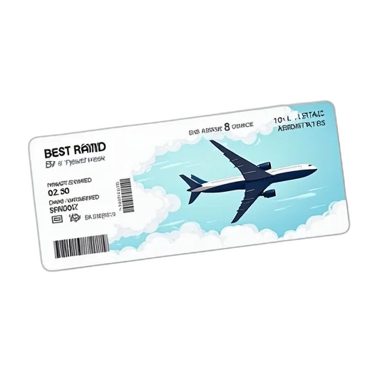 airplane, boarding, pass, template transparent PNG cut-out