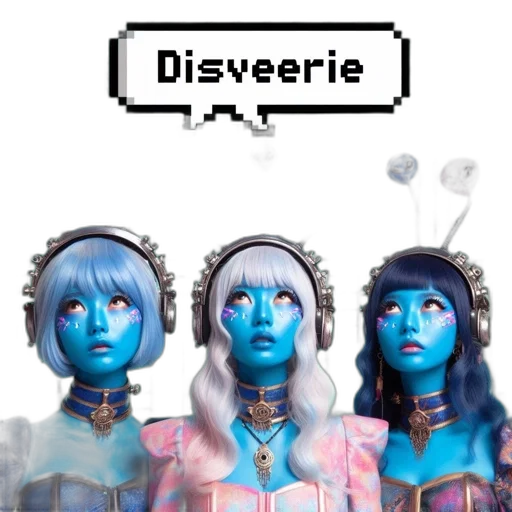 jewelry, mask, robot, vaporwave transparent PNG cut-out