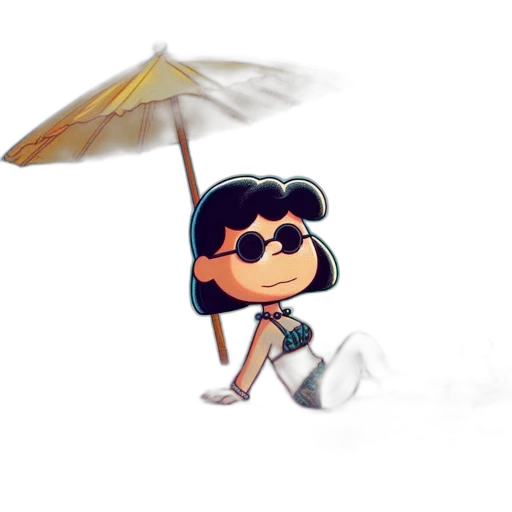 umbrella, staff, jacket, weapon transparent PNG cut-out