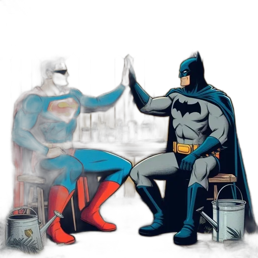 comic book art, concept art, cartoon, fantasy art transparent PNG cut-out