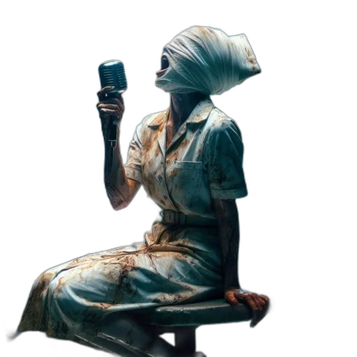 staff, dress, face, hat transparent PNG cut-out