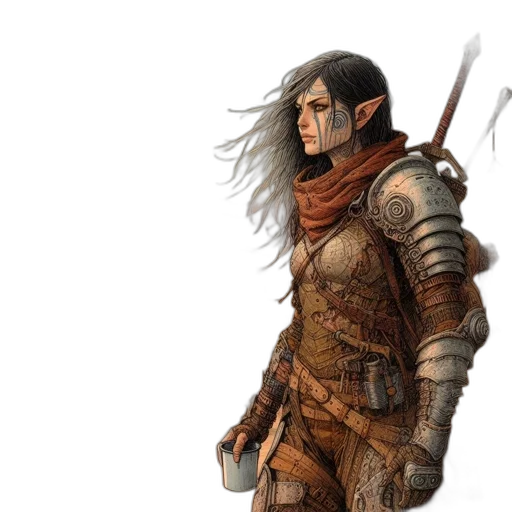 sword, fantasy art, concept art, comic book art transparent PNG cut-out