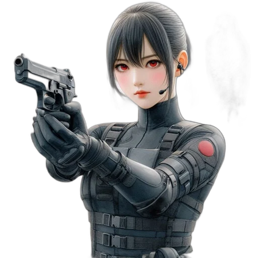 weapon, robot, cyberpunk, concept art transparent PNG cut-out