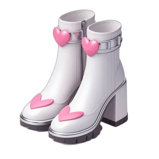 shoes, robot, vaporwave, 3d render transparent PNG cut-out