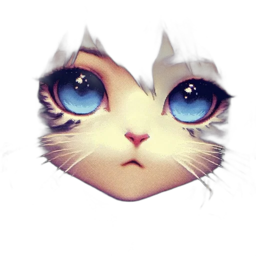 face, anime, fantasy art, cartoon transparent PNG cut-out