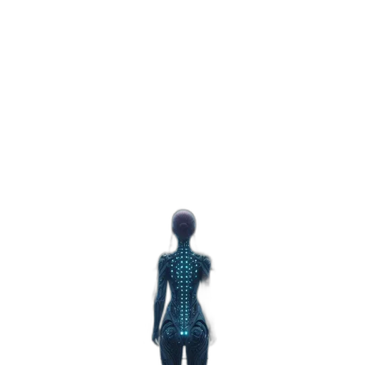robot, dress, creature, jacket transparent PNG cut-out