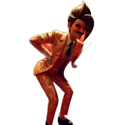 creature, staff, dress, hair transparent PNG cut-out