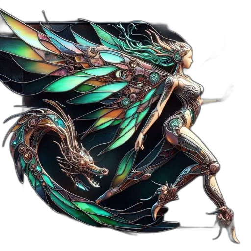 dragon, creature, weapon, fantasy art transparent PNG cut-out