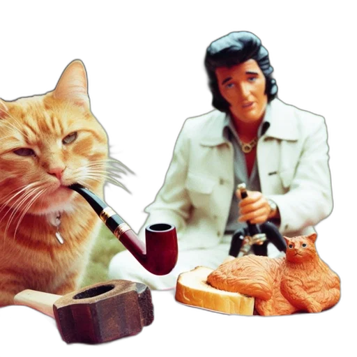 food, animal, photorealistic, vaporwave transparent PNG cut-out