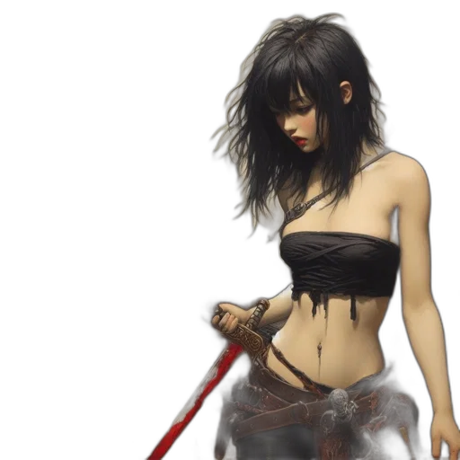 weapon, sword, staff, fantasy art transparent PNG cut-out