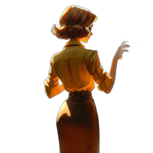 dress, staff, jacket, robot transparent PNG cut-out